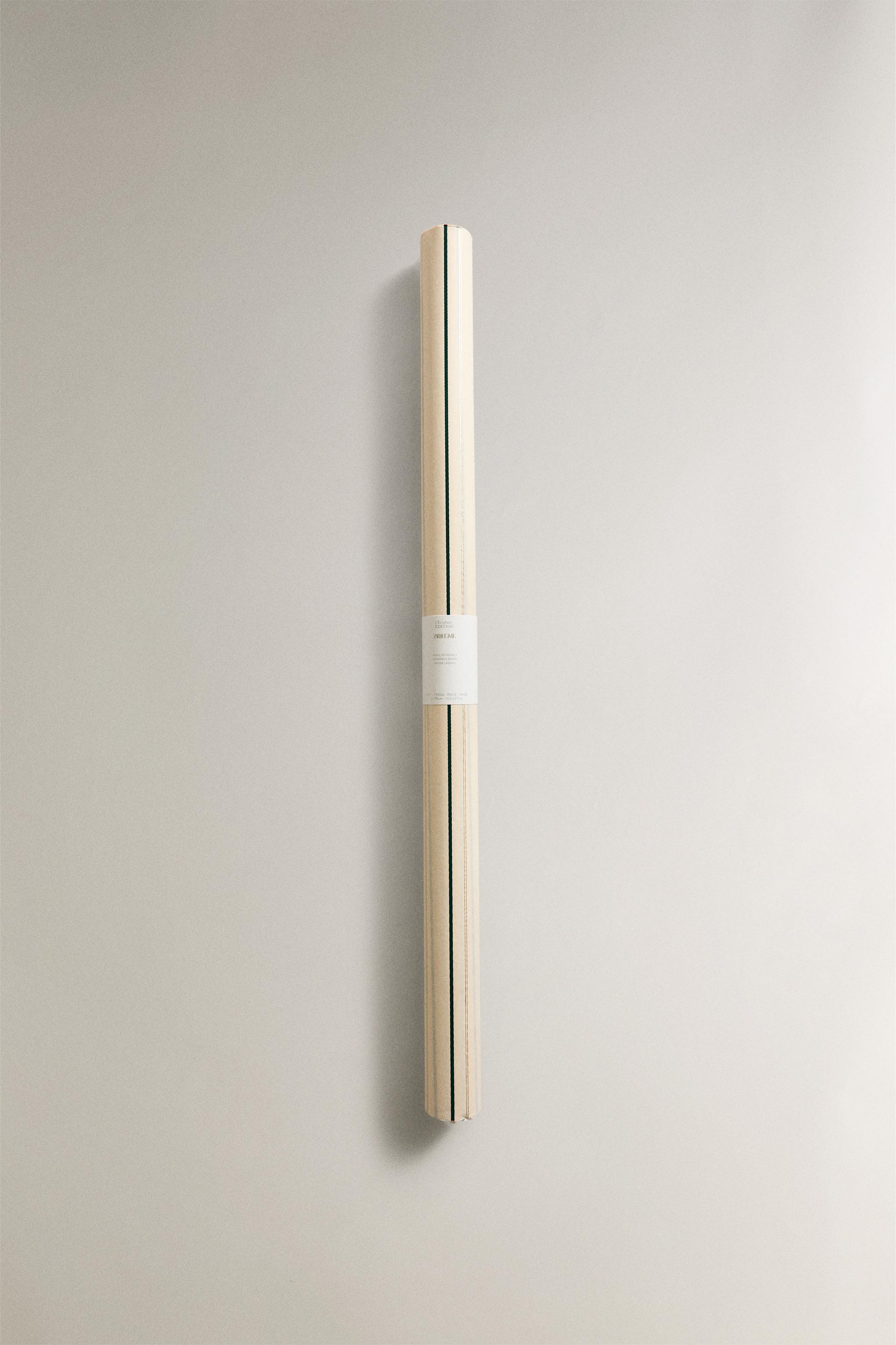 CHRISTMAS ALTERNATING STRIPED WRAPPING PAPER